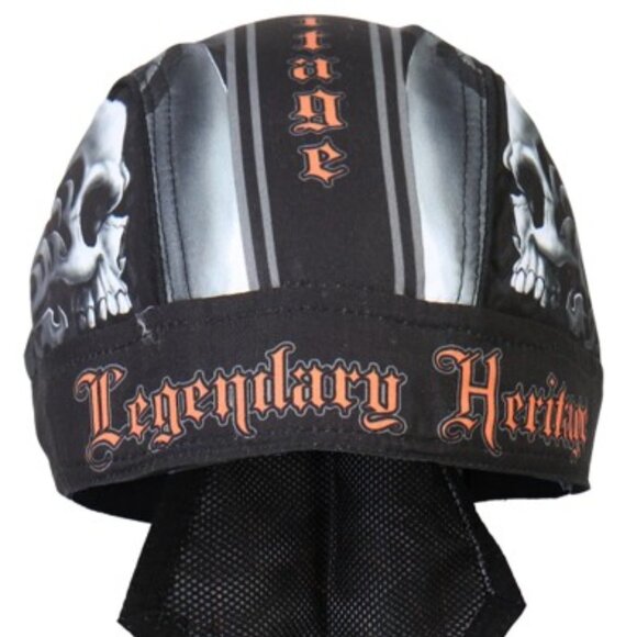 Hot Leathers HWH1047 Skull Face Headwrap - Picture 4 of 5